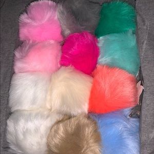 Fluffy key chains